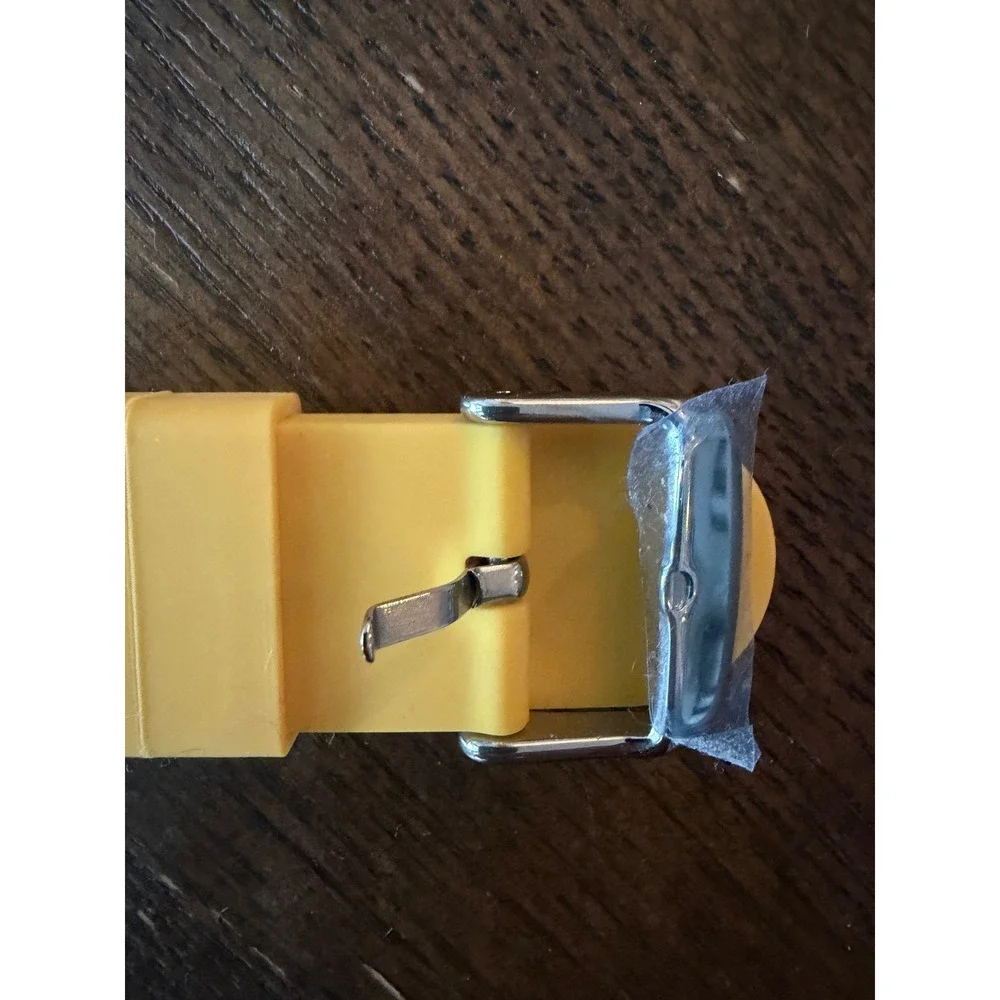 Archer Watch Strap 22mm Naples Yellow Soft Silicone Quick Release Band NEW